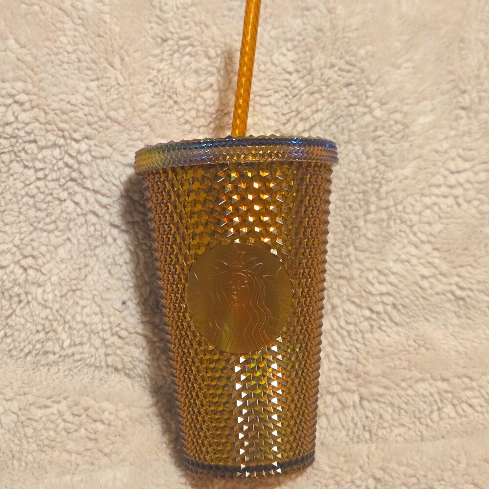 NEW Starbucks 50th Anniversary Honeycomb Studded 16 oz. Grande Cold Cup …